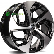 Carbonado Pacific R18 W7.5 PCD5x114.3 ET45 DIA73.1 Black Front Polished