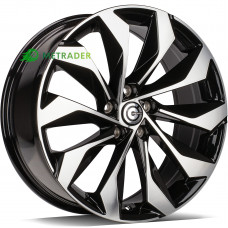 Carbonado Phantom R19 W8 PCD5x112 ET43 DIA57.1 Black Front Polished