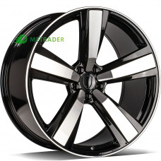 Carbonado Player R21 W10 PCD5x112 ET19 DIA66.5 Black Front Polished
