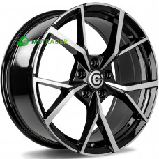 Carbonado Predator R18 W8 PCD5x112 ET45 DIA57.1 Black Front Polished