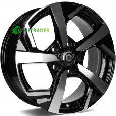 Carbonado Quincy R16 W6.5 PCD5x114.3 ET40 DIA73.1 Black Front Polished