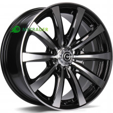 Carbonado Raven R14 W6 PCD4x98 ET35 DIA67.1 Black Front Polished