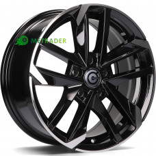 Carbonado Rennes R15 W6.5 PCD4x108 ET25 DIA65.1 Black Front Polished