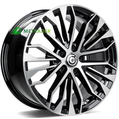 Carbonado Reptile R18 W8 PCD5x112 ET35 DIA66.5 Black Front Polished