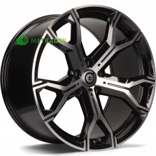 Carbonado Ring R21 W10.5 PCD5x112 ET43 DIA66.6 Black Front Polished