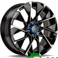 Carbonado Rise R16 W6.5 PCD4x100 ET37 DIA67.1 Black Front Polished