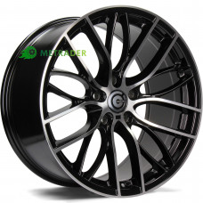 Carbonado Shine R18 W8 PCD5x120 ET30 DIA72.6 Black Front Polished