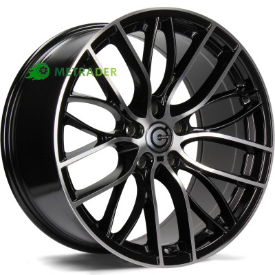 Carbonado Shine R18 W8 PCD5x120 ET30 DIA72.6 Black Front Polished