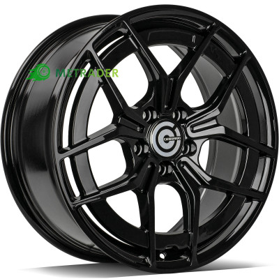 Carbonado Stylish R18 W7.5 PCD5x112 ET44 DIA66.6 Black Gloss