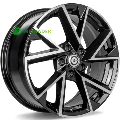 Carbonado Summer R17 W7 PCD5x112 ET43 DIA57.1 Black Front Polished