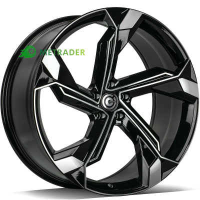 Carbonado Superstar R21 W9.5 PCD5x112 ET25 DIA66.5 Black Front Polished