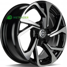 Carbonado Swift R15 W6.5 PCD4x100 ET35 DIA67.1 Black Front Polished
