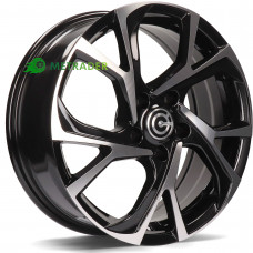 Carbonado Tokio R17 W6.5 PCD5x114.3 ET40 DIA73.1 Black Front Polished