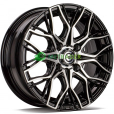 Carbonado Trailer R20 W5.5 PCD4x100 ET30 DIA67.1 Black Front Polished
