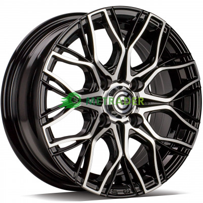 Carbonado Trailer R20 W5.5 PCD4x100 ET30 DIA67.1 Black Front Polished