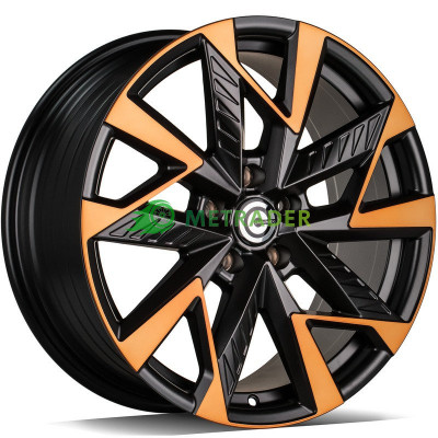Carbonado Trick R18 W8 PCD5x112 ET40 DIA57.1 Black Half Matt with Cooper Front