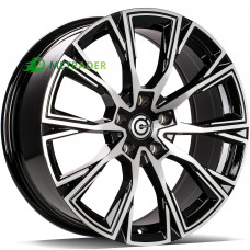 Carbonado Trophy R19 W8 PCD5x112 ET27 DIA66.6 Black Front Polished