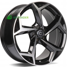 Carbonado Tropico R15 W6 PCD5x100 ET38 DIA57.1 Black Front Polished