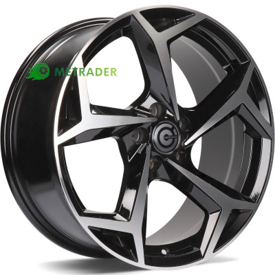 Carbonado Tropico R15 W6 PCD5x100 ET38 DIA57.1 Black Front Polished