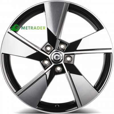 Carbonado Universe R17 W7 PCD5x112 ET40 DIA57.1 Black Front Polished