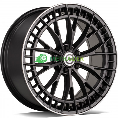 Carbonado Upscale R20 W8.5 PCD5x112 ET35 DIA66.6 Matt Black Lip Polished