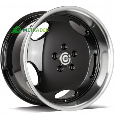 Carbonado Vintage R18 W8.5 PCD5x112 ET35 DIA66.6 Black Glossy Lip Polished