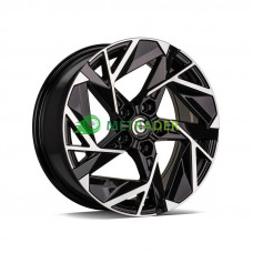 Carbonado Vulcano R17 W7 PCD5x114.3 ET35 DIA73.1 Black Front Polished
