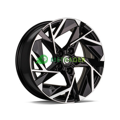 Carbonado Vulcano R17 W7 PCD5x114.3 ET35 DIA73.1 Black Front Polished