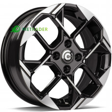 Carbonado Zombie R15 W6 PCD4x100 ET40 DIA67.1 Black Front Polished