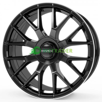 Carmani 19 Hugo R20 W8.5 PCD5x112 ET45 DIA66.6 Black Lip Polish