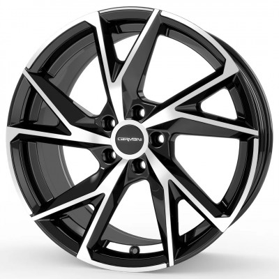 Carmani 23 Rudi Black Polished R21 W9 PCD5x108 ET38 DIA72.6