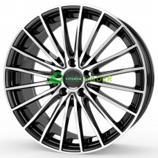 Carmani 24 Karl R19 W9 PCD5x112 ET35 DIA66.6 Black Polished