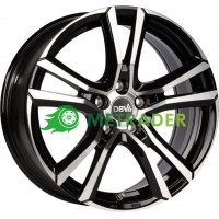 DBV Andorra R16 W6.5 PCD5x108 ET44 DIA74.1 Black Front Polished