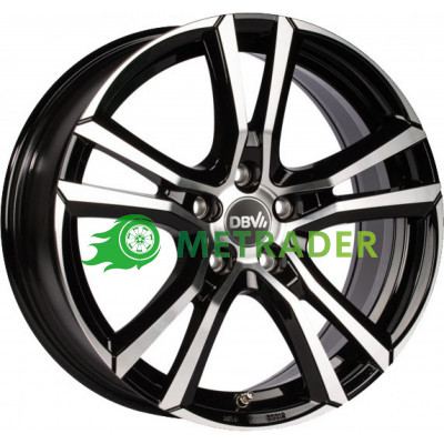 DBV Andorra R16 W6.5 PCD5x114.3 ET48 DIA74.1 Black Front Polished