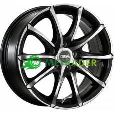 DBV Tropez R15 W6.5 PCD5x114.3 ET40 DIA74.1 Black Front Polished