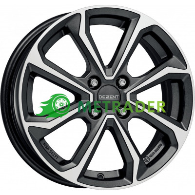 Dezent KT R15 W6 PCD4x100 ET51 DIA54.1 Dark Gunmetal Polished