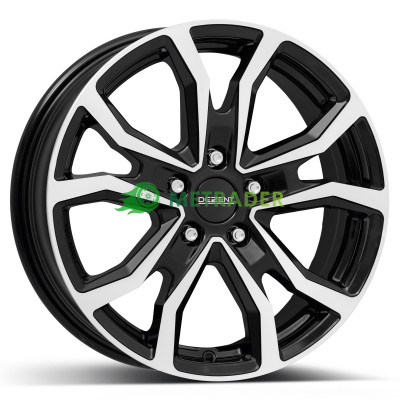 Dezent TV Trailer Dark Black Polished R14 W6 PCD5x112 ET30 DIA66.6