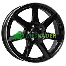 Dezent TW R16 W6.5 PCD4x100 ET45 DIA60.1 Black Polished Lip