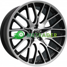 Diewe Wheels Fina R19 W8.5 PCD5x120 ET45 DIA65.1 Nero Machined - Black Matt Front Polished