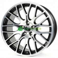 Diewe Wheels Fina R21 W9.5 PCD5x114.3 ET40 DIA64.1 Nero Machined - Black Matt Front Polished