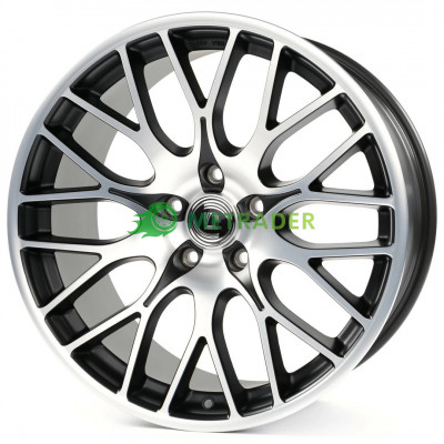 Diewe Wheels Fina R20 W10 PCD5x112 ET50 DIA66.6 Nero Machined - Black Matt Front Polished