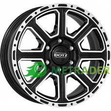 Dotz Kalahari R16 W7 PCD6x139.7 ET24 DIA93.1 Dark Black Polished