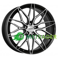 Dotz Suzuka R18 W8 PCD5x112 ET35 DIA70.1 Black Front Polished