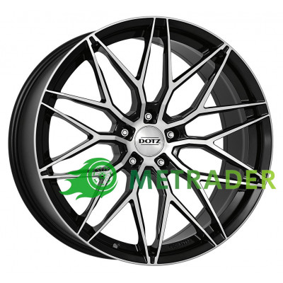 Dotz Suzuka R20 W10 PCD5x120 ET35 DIA72.6 Black Front Polished