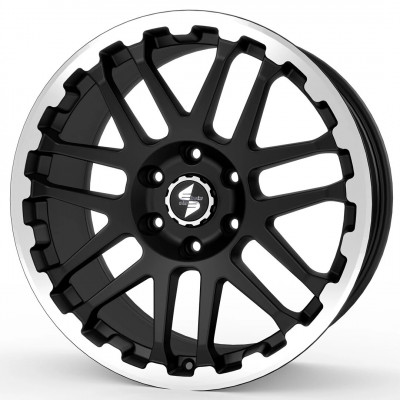 Etabeta Combat R17 W7 PCD5x160 ET55 DIA65.1 Matt Black Lip Cap Polish