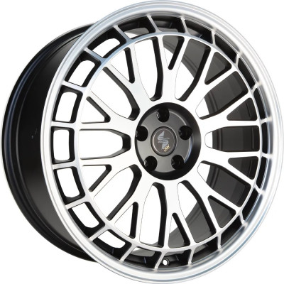 Etabeta Unit R21 W9 PCD5x112 ET40 DIA66.5 Matt Black Lip Face Full Polish