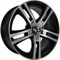 EtaBeta Uriel R20 W9 PCD5x114.3 ET30 DIA78.1 Black Matt Full Polished Inox Cap