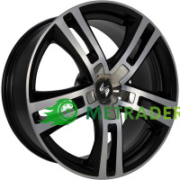 EtaBeta Uriel R22 W10 PCD5x112 ET40 DIA78.1 Black Matt Full Polished