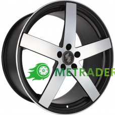 EtaBeta Uros R19 W8.5 PCD5x130 ET45 DIA71.6 Black Matt Full Polished