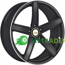 EtaBeta Uros R20 W9 PCD5x112 ET26 DIA78.1 Black Matt Lip Polished